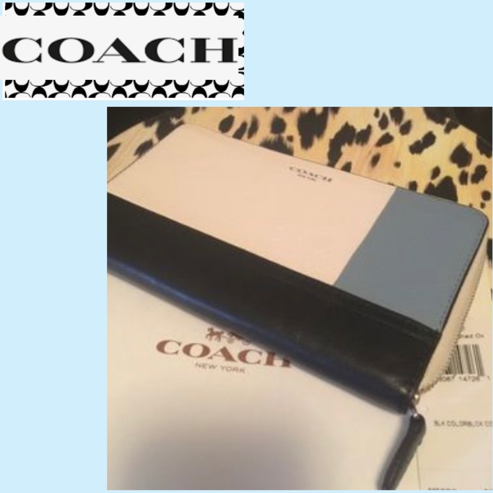 🚫Final💰Authentic Blk Leather Coach Wallet!